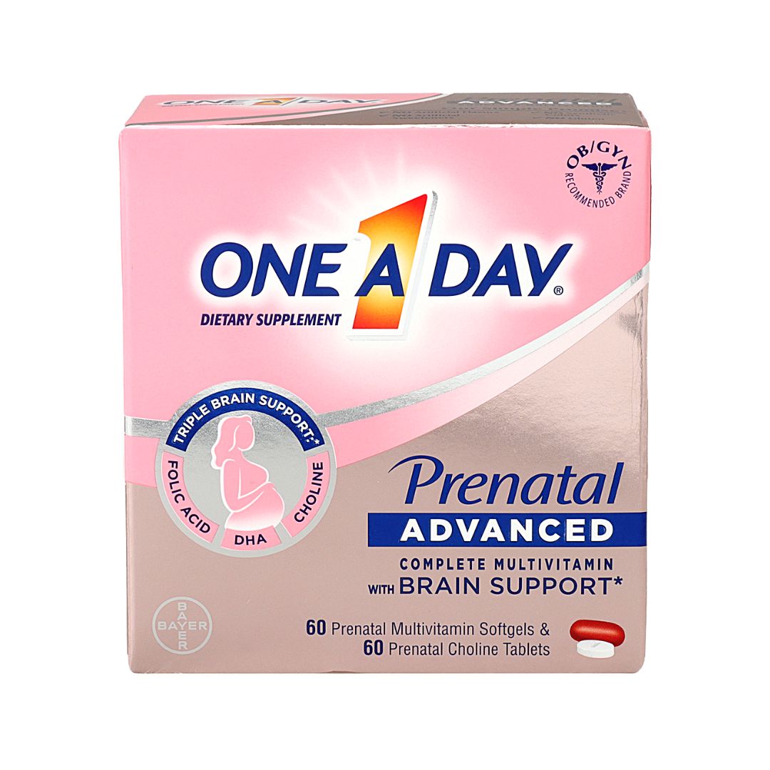 One A Day Advanced Prenatal Multivitamin-60+60 Count One A Day Advanced Prenatal Multivitamin-60+60 Count